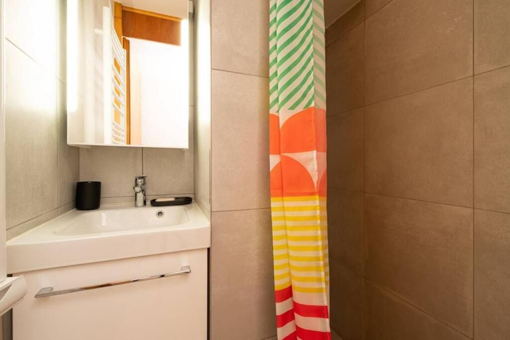L'Arc-En-Ciel - Appartement Sur Les Hauteurs Du Mottaret Avec Acces Aux Pistes Les Allues Exterior foto