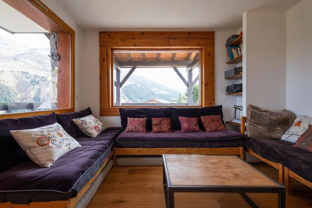 L'Arc-En-Ciel - Appartement Sur Les Hauteurs Du Mottaret Avec Acces Aux Pistes Les Allues Exterior foto