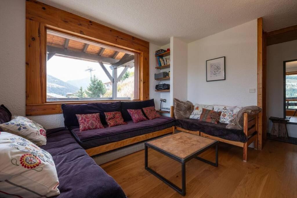 L'Arc-En-Ciel - Appartement Sur Les Hauteurs Du Mottaret Avec Acces Aux Pistes Les Allues Exterior foto